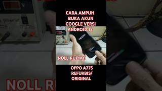 oppo a77s frp bypass 2023shortsfeed oppoa77s ciinanbana lupaakungoogle smartphone tutorial [upl. by Elleinahc]