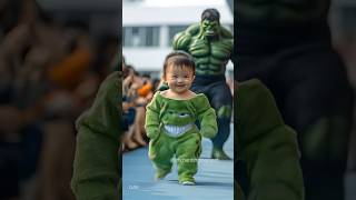 Superhero Kids youtubeshorts ai hulk spiderman batman captainamerica thor [upl. by Nahgrom855]