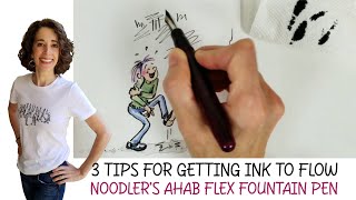 Noodlers Ahab Fountain Pen Ink Flow Tips [upl. by Uriisa]