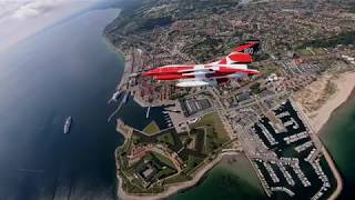 F16 fejrer Dannebrog [upl. by Enilarak]