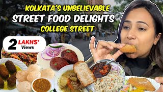 Kolkatas Unbelievable Street Food Delights Heritage Eateries in College Street [upl. by Illac]