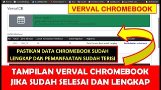 CARA CEK HASIL PENGISIAN VERVAL CB CHROMEBOOK 2023 [upl. by Enelak]