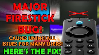 Major Firestick Bug Affecting Many Firestick Users  Dont Install Anything Till You See This Video [upl. by Tara]