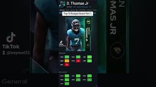 Top 10 Madden Budget Cards to get Pt1 [upl. by Aneeuqahs]