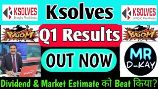 ksolves Q1 results 2025  ksolves share latest news  ksolves share  ksolves share target news [upl. by Skier]