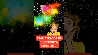 Star Explosion The Life and Death of Stars Supernovas Explosions Explained shorts [upl. by Attenra]