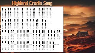 Highland Cradle Song  Tin Whistle Flute Irlandaise Penny Whistle Feadóg flute  Tabs and Notes [upl. by Aryan]