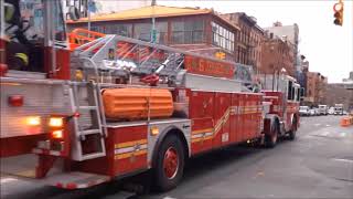 SUPER MEGA quotITS TILLER TIMEquot 3 SET COMPILATION OF FDNY TILLERS RESPONDING IN NEW YORK CITY [upl. by Bomke]