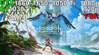 Horizon Forbidden West  GTX 1660  GTX 1650  GTX 1050 Ti  GT 1030 i7 3770 [upl. by Noillimaxam]