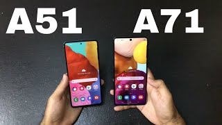 Unboxing GALAXY A71 Indonesia Size comparison GALAXY A51 [upl. by Adniram]