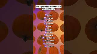 The signs most likely to win a talent show 🎤 shorts zodiac astrology horoscope [upl. by Daukas]