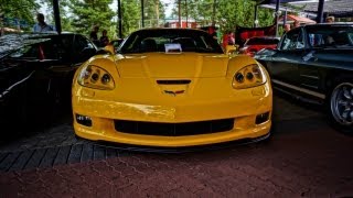 CORVETTE SHOW and MEET 2012 Part 1 60 Vettes overview [upl. by Nayrda742]