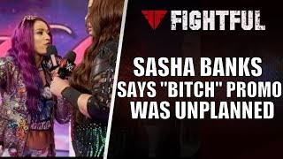 Sasha Banks Says She Talks To Vince McMahon About Changing Her Promos  Fightful Wrestling [upl. by Lasorella703]