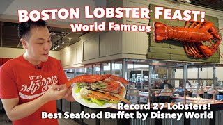 Endless Lobsters at Floridas Boston Lobster Feast Buffet by Disney World Record 27 Lobsters eaten [upl. by Bettencourt762]