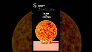 Comparison of Star🌟 with our olar System  Video Ciencia  sciencefacts solarsystem factshorts [upl. by Larner]