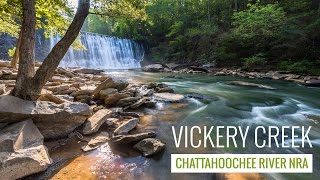 Vickery Creek Trail hiking Roswell Mill near the Chattahoochee River [upl. by Nnagrom572]