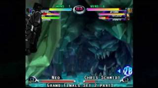 Hevad Khans MvC2 Showdown of Champions7122010 M11 Neo vs Chris Schmidt Grand Finals Set2 P1 [upl. by Leonerd566]