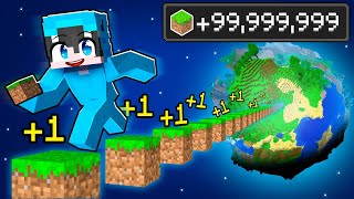 Recorriendo 100000000 de BLOQUES en Minecraft [upl. by Ewolram994]