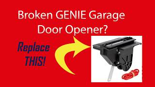 HOWTO Genie Garage Door Opener  Broken Screw Drive CarriageTrolley Replacement [upl. by Thanasi]