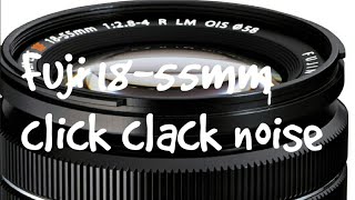 Fujinon XF 1855mm click clack noise [upl. by Shellans]