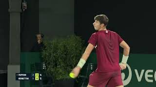 Popyrin vs Berrettini Paris 2024 Highlight [upl. by Rania]