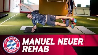 Manuel Neuer working on his comeback 💪  FC Bayern [upl. by Itnavart]