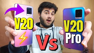 Vivo V20 vs Vivo V20 Pro Unboxing amp Full Comparison  Camera Speed Test 🔥 [upl. by Fesoj600]