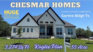 New Construction Chesmar Home for Sale Kaylee Plan Garden Ridge Tx [upl. by Noami]