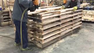 Custom pallet construction at All Size Pallets [upl. by Mixie]