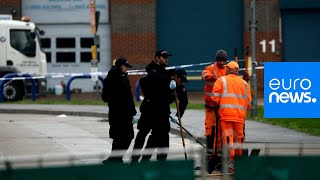 Thirtynine dead bodies found in back of lorry in Essex UK  Police say vehicle came from Bulgaria [upl. by Ahsied]