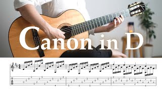 Canon in D Pachelbels Canon  TAB sheet music [upl. by Ahsaten]