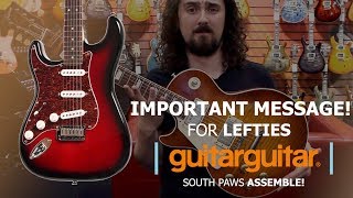 IMPORTANT MESSAGE for Lefties at Guitar Stores [upl. by Ynohtona]