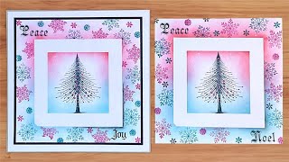 Pink and Blue Christmas Joy by Jo Rice  A Lavinia Stamps Tutorial [upl. by Wagshul212]