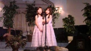 I Fly Away  7 Year Old Twins Singing [upl. by Alyakem521]