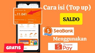 Cara Isi Saldo atau topup Seabank melalui shopeepay [upl. by Cutty338]