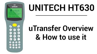 Unitech HT630  uTransfer Overview amp How to Use it [upl. by Steep740]