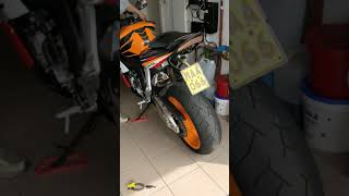 Honda CBR1000RR straight pipe no exhaust pure sound [upl. by Letsirk836]