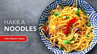 Street Style Hakka Noodles  Vegan IndoChinese Dish  Indian Veggie Chow Mein Recipe [upl. by Sievert]