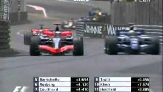 kimi raikkonen overtakes webber monaco 2005 [upl. by Nahor]