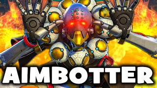 This Zenyatta Had Their AIMBOT Cranked To The MAX In Overwatch 2 [upl. by Anaitak]