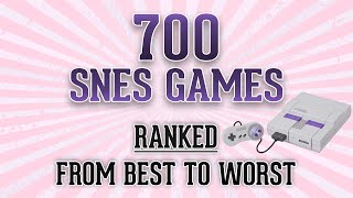 700 SNES Games  Ranked from Best to Worst [upl. by Lashondra363]