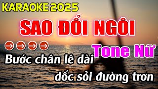 Sao Đổi Ngôi Karaoke Tone Nữ Karaoke Hoàng Giang 62 [upl. by Ennalyrehc911]