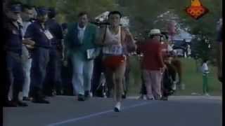 1992 Barcelona Olympics Mens Marathon Spanish [upl. by Sudaorb572]