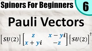 Spinors for Beginners 6 Pauli Vectors and Pauli Matrices [upl. by Wystand491]