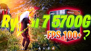 Ryzen 7 5700G Gaming ll Freefire Full Map Gameplay ll কেমন চলবে 🤔 [upl. by Sucerdor]