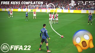 FIFA 22  Free Kicks Compilation 1  4K [upl. by Byrdie]