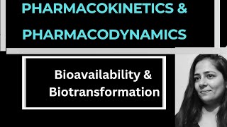 BIOAVAILABILITY amp METABOLISMBiotransformationPharmacology [upl. by Ahsinej317]