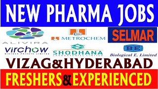 New Pharma Jobs in Telugu 2024  Latest Pharma Jobs in Vizag amp Hyderabad [upl. by Zaid342]