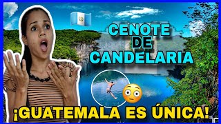 Cenote de CandelariaHuehuetenangoGuatemala 🇬🇹Otra BELLEZA guatemalteca😱Cubana reaccionareaction [upl. by Cod37]