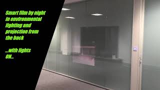 Smart glass or intelligent glass by GLAW Group ClujNapoca Romania [upl. by Mundford]